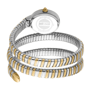 Alternative view of Just Cavalli Women’s Quartz Two-Tone Snake Stainless Steel Silver Dial 22mm Watch JC1L269M0055