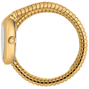 Alternative view of Just Cavalli Women’s Quartz Gold Snake Stainless Steel Silver Dial 23mm Watch JC1L222M0025