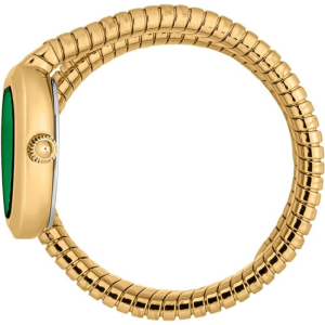 Alternative view of Just Cavalli Women’s Quartz Gold Snake Stainless Steel Green Dial 23mm Watch JC1L222M0035