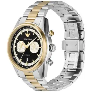 Alternative view of Emporio Armani Men’s Quartz Two-Tone Stainless Steel Black Dial 42mm Watch AR11678