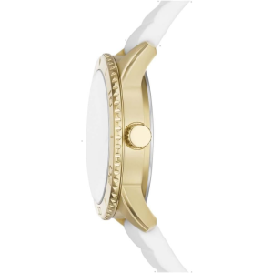 Alternative view of Fossil Women’s Quartz White Silicone Strap White Dial 38mm Watch BQ3965 (Without Tag)