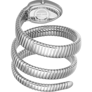 Just Cavalli Women’s Quartz Silver Snake Stainless Steel Blue Dial 22mm Watch JC1L228M0025 - Image 3