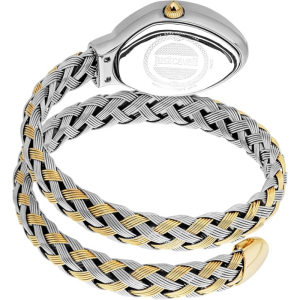 Just Cavalli Women’s Quartz Two-Tone Snake Stainless Steel Green Dial 22mm Watch JC1L264M0065 - Image 3