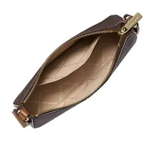 Michael Kors Jet Set Logo Crossbody Bag with Case for Apple AirPods Pro – Brown Signature (Size: W:9.5cm H:5.5cm D:2.25cm) 35S2GTVC1B - Image 3