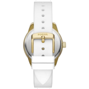 Fossil Women’s Quartz White Silicone Strap White Dial 38mm Watch BQ3965 (Without Tag) - Image 3