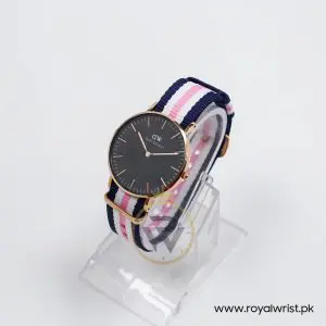 Daniel Wellington Women’s Quartz Multi Nylon Strap Black Dial 36mm Watch DW00100148 (Like New) - Image 6