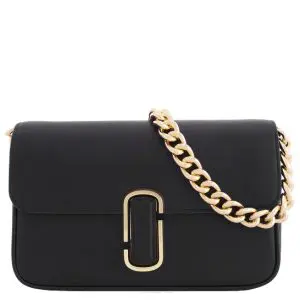 Marc Jacobs The J Marc Shoulder Leather Bag In Black H956L01PF22-001