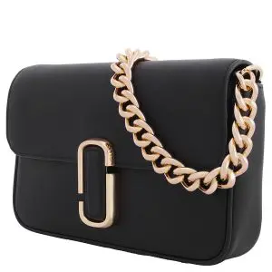 Marc Jacobs The J Marc Shoulder Leather Bag In Black H956L01PF22-001