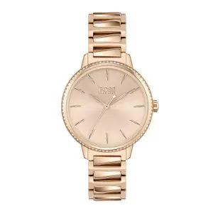 Hugo Boss Women’s Quartz Rose Gold Stainless Steel Rose Gold Dial 34mm Watch 1502540