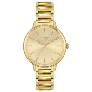Hugo Boss Women’s Quartz Gold Stainless Steel Gold Dial 34mm Watch 1502541