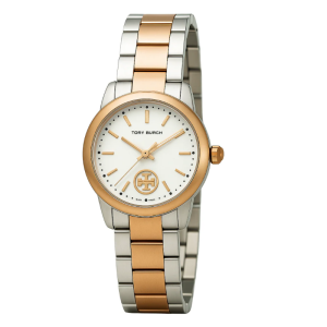 Tory Burch Women’s Quartz Two-Tone Stainless Steel Cream Dial 32mm Watch TBW1305