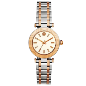 Tory Burch Women’s Quartz Two-Tone Stainless Steel Cream Dial 30mm Watch TBW9011