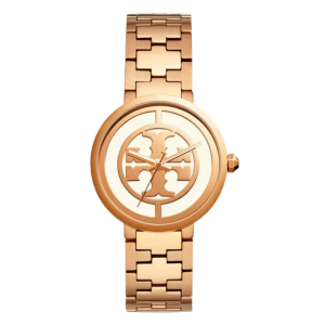 Tory Burch Women’s Quartz Rose Gold Stainless Steel Cream Dial 36mm Watch TBW4028