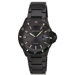 Emporio Armani Men’s Quartz Stainless Steel Grey Dial 42mm Watch AR11398
