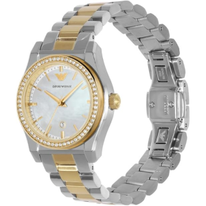 Emporio Armani Women's Quartz Two-Tone Stainless Steel Mother Of Pearl Dial 32mm Watch AR11559