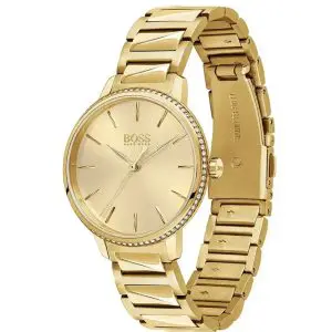 Hugo Boss Women’s Quartz Gold Stainless Steel Gold Dial 34mm Watch 1502541