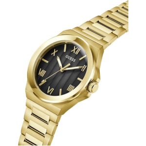 Guess Men's Quartz Gold Stainless Steel Black Dial 44mm Watch GW0789G2