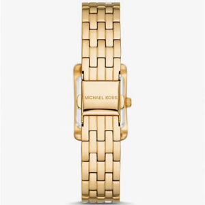 Michael Kors Women’s Quartz Gold Stainless Steel White Dial 20mm Watch MKO1034