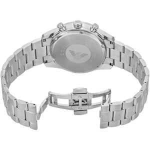 Emporio Armani Men’s Chronograph Quartz Silver Stainless Steel Silver Dial 42mm Watch AR11636