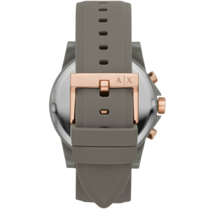 Armani Exchange Men’s Chronograph Quartz Oilve Green Silicone Strap Oilve Green Dial 44mm Watch AX1341