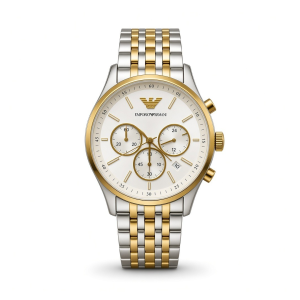 Emporio Armani Men’s Quartz Two-tone Stainless Steel Champagne Dial 41mm Watch AR11603