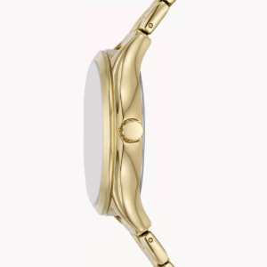 Alternative view of Fossil Women’s Quartz Gold Stainless Steel Silver Dial 35mm Watch BQ2899WSET (Without Tag)