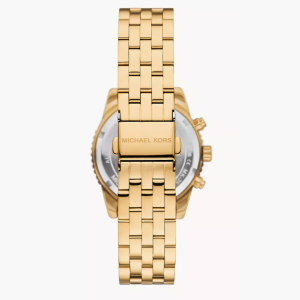 Michael Kors Women’s Chronograph Quartz Gold Stainless Steel Gold Dial 35mm Watch MK7530