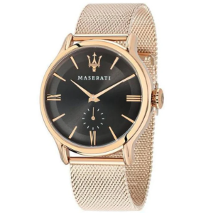 Maserati Men’s Quartz Rose Gold Stainless Steel Black Dial 42mm Watch R8853118004