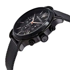 Maserati Men’s Chronograph Quartz Black Stainless Steel Black Dial 42mm Watch R8873618006