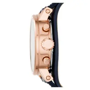 Alternative view of Fossil Women’s Quartz Blue Leather Strap White Dial 38mm Watch ES3838