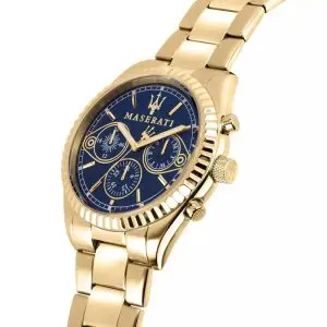 Maserati Men’s Quartz Gold Stainless Steel Blue Dial 43mm Watch R8853100026