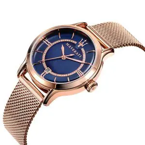Maserati Women's Quartz Rose Gold Stainless Steel Blue Mother of Pearl Dial 34mm Watch R8853118503