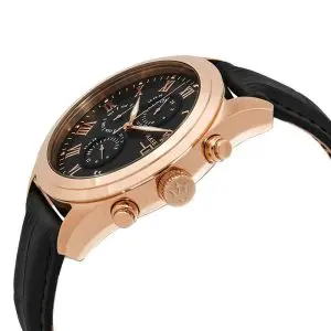 Alternative view of Maserati Men’s Chronograph Quartz Black Leather Strap Black Dial 45mm Watch R8871612002