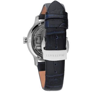 Maserati Women's Quartz Navy Blue Leather Strap Navy Blue Dial 34mm Watch R8851118502