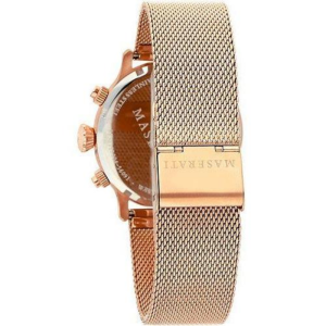 Maserati Men’s Chronograph Quartz Rose Gold Stainless Steel Black Dial 42mm Watch R8853118004