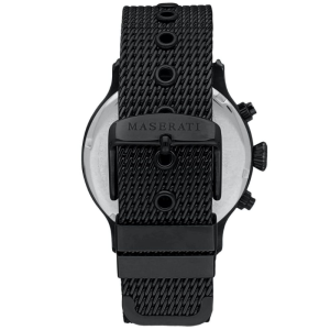 Maserati Men’s Chronograph Quartz Black Stainless Steel Navy Blue Dial 42mm Watch R8873618008