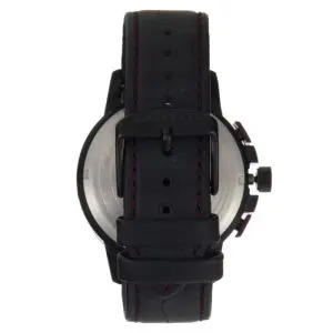 Maserati Men’s Chronograph Quartz Black Leather Strap Black Dial 45mm Watch R8871619003 - Image 3