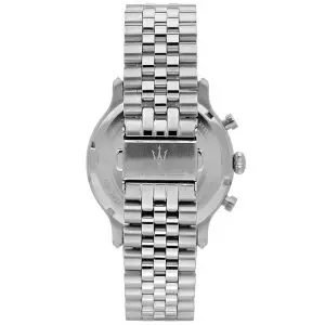 Maserati Men’s Chronograph Quartz Silver Stainless Steel Black Dial 42mm Watch R8873618017 - Image 3
