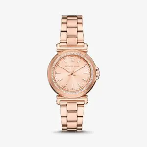 Michael Kors Women’s Quartz Rose Gold Stainless Steel Rose Gold Dial 33mm Watch MK7491