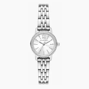 Michael Kors Women’s Quartz Silver Stainless Steel Silver Dial 26mm Watch MKO1171