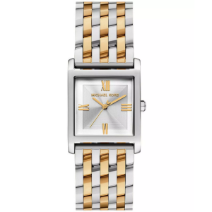 Michael Kors Women’s Quartz Two-Tone Stainless Steel Silver Dial 27mm Watch MK4935