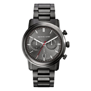Michael Kors Men’s Chronograph Quartz Grey Stainless Steel Blue Dial 44mm Watch MK8371 (Without Tag)