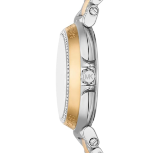 Michael Kors Women’s Quartz Two-Tone Stainless Steel White Dial 33mm Watch MK7492