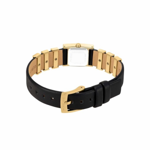 Michael Kors Women’s Quartz Black & Gold Hybrid Strap Black Dial 14mm Watch MK4887