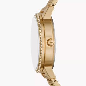 Michael Kors Women’s Quartz Gold Stainless Steel White Dial 41mm Watch MK1051