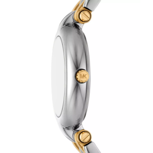 Michael Kors Women’s Quartz Two-Tone Stainless Steel White Mother Of Pearl Dial 30mm Watch MK4895