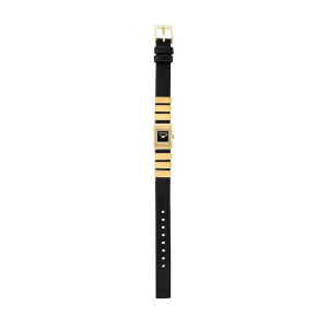 Michael Kors Women’s Quartz Black & Gold Hybrid Strap Black Dial 14mm Watch MK4887