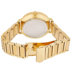 Michael Kors Women’s Quartz Gold Stainless Steel Black Pave Dial 36mm Watch MK3794