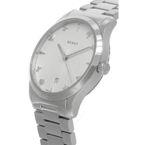 Alternative view of Gucci Women’s Quartz Swiss Made Silver Stainless Steel White Dial 38mm Watch YA1264028A