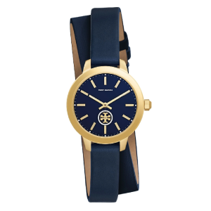 Tory Burch Women’s Quartz Blue Leather Strap Blue Dial 32mm Watch TBW1303